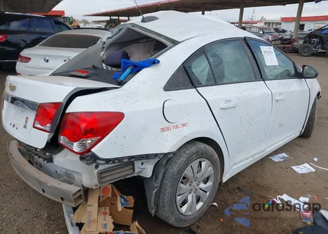 2015 Chevrolet Cruze Ls Manual из США, поврежденный, VIN 1G1PB5SH7F7129600